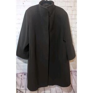 Vintage Cinzia Rocco Sz 18 Wool Cashmere Blend Coat Brown Plus